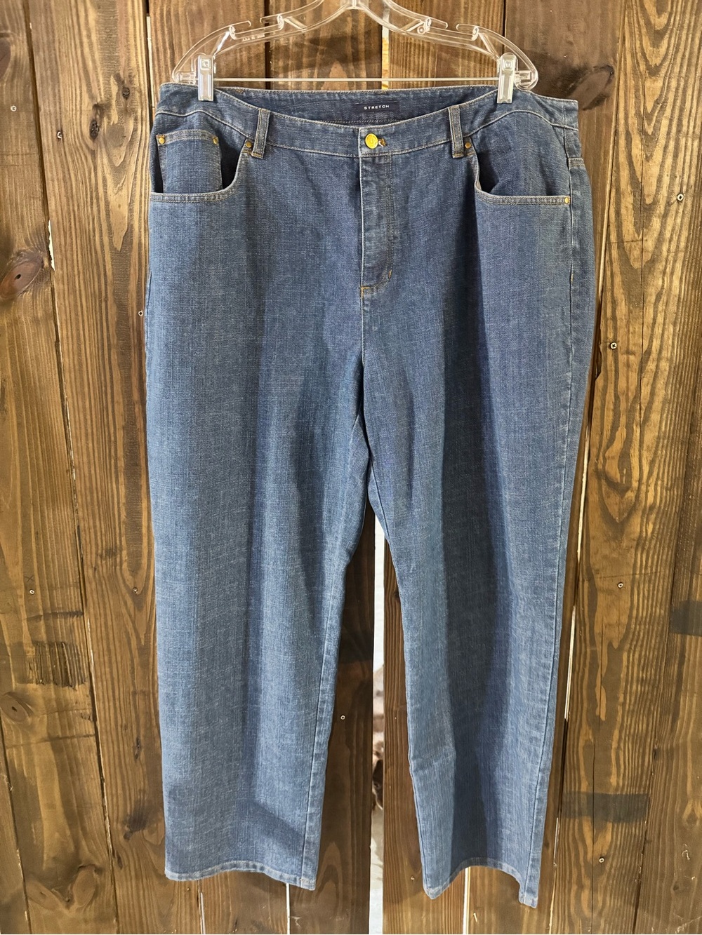 Jones New York Women’s Straight Leg Denim Jeans - Medium Blue
